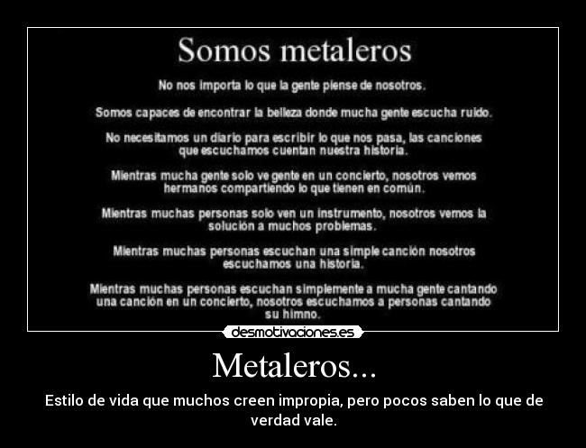 Metaleros... -