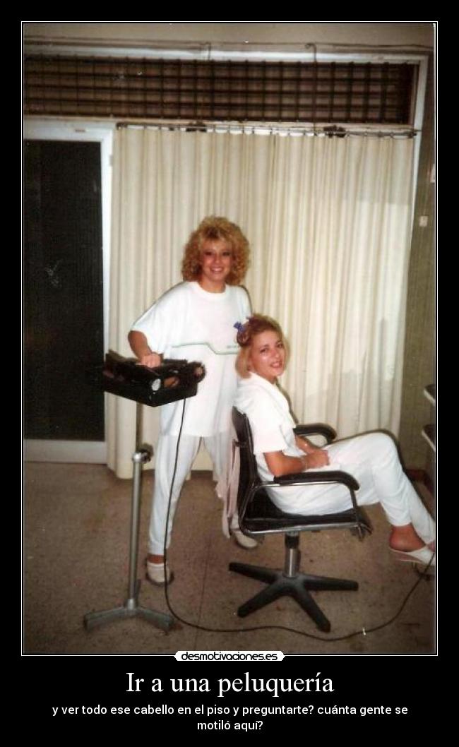 Ir a una peluquería -