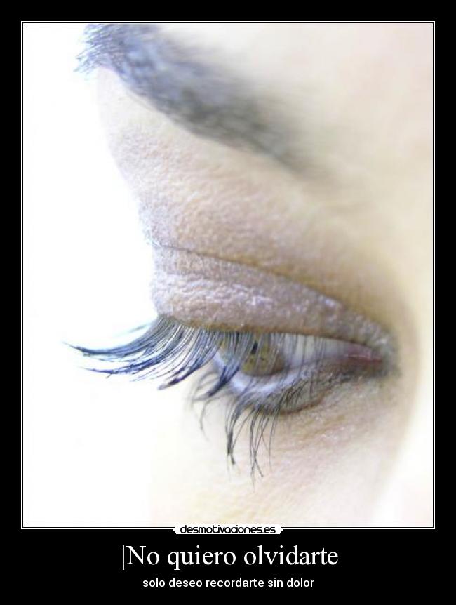 |No quiero olvidarte -