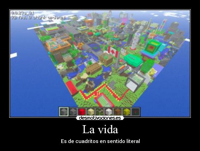 La vida - Es de cuadritos en sentido literal