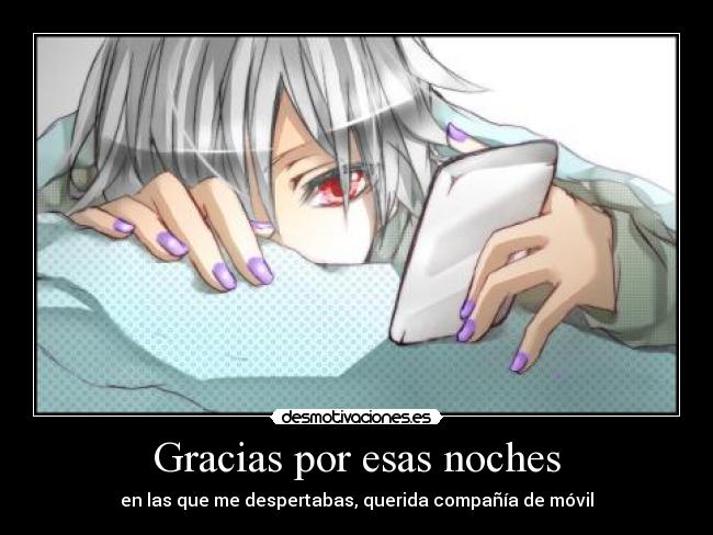 Gracias por esas noches -