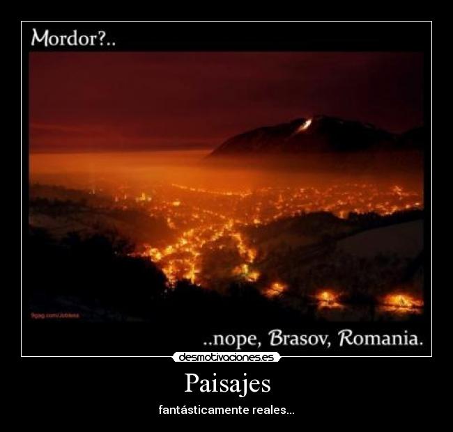 carteles mordor romania paisajes fantasticos desmotivaciones