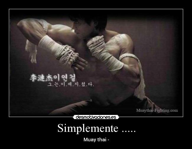 Simplemente ..... - Muay thai -