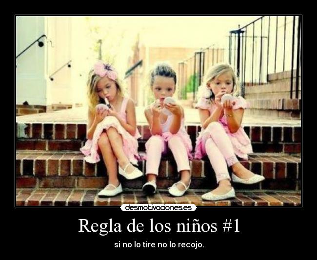 carteles ninos regla recojer desmotivaciones