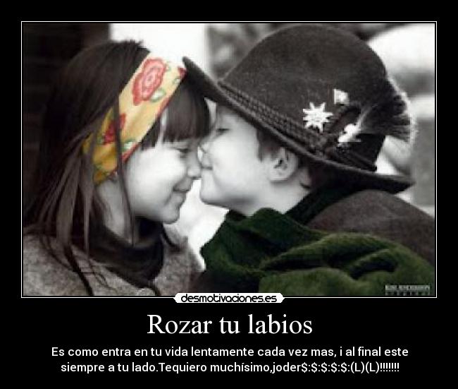 Rozar tu labios -