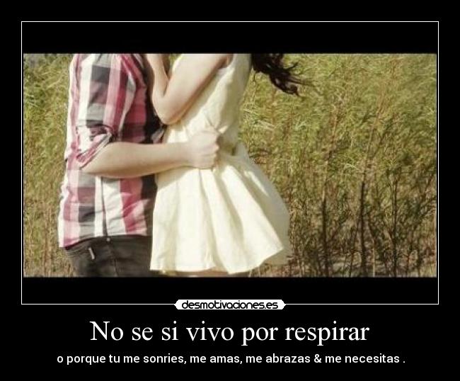 No se si vivo por respirar -