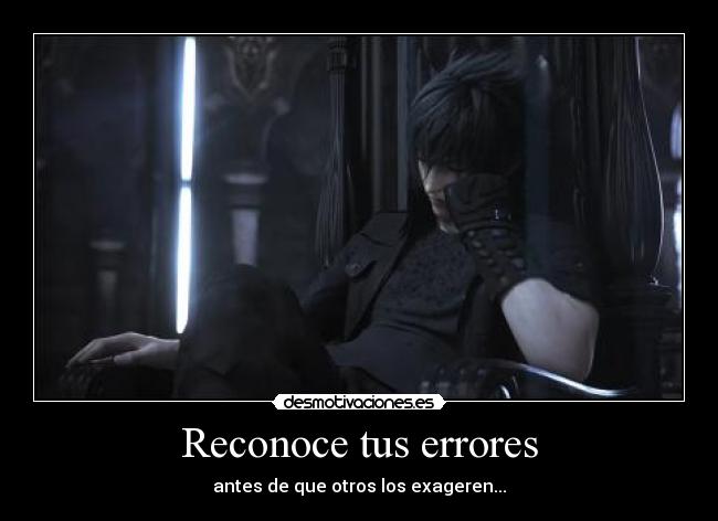 Reconoce tus errores - 