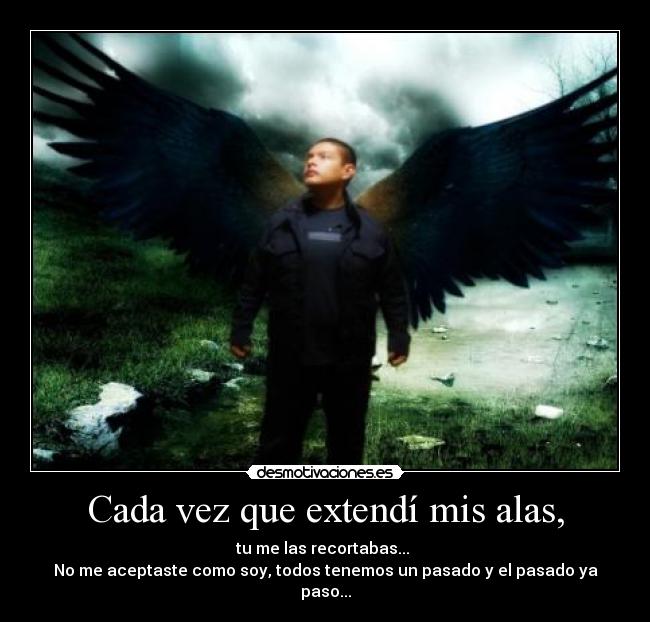 Cada vez que extendí mis alas, -