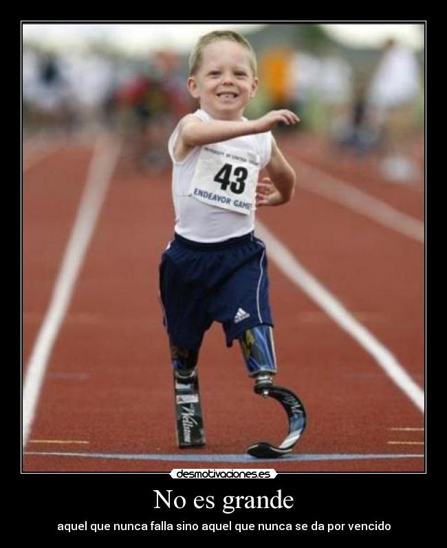 No es grande -