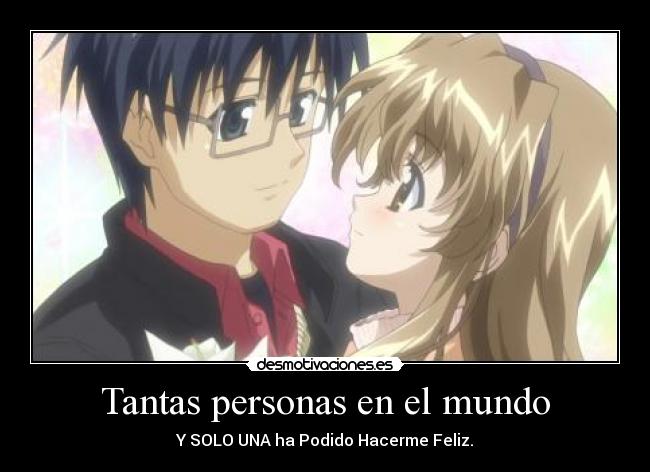 Tantas personas en el mundo -