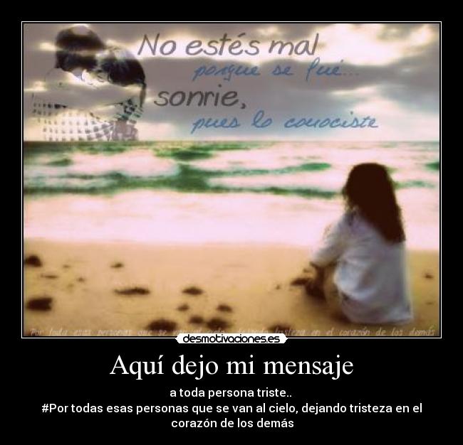 Aquí dejo mi mensaje -