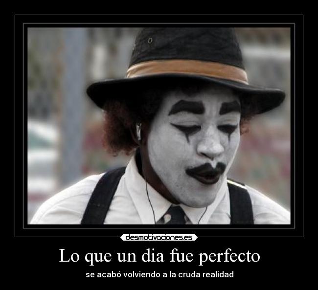 Lo que un dia fue perfecto -