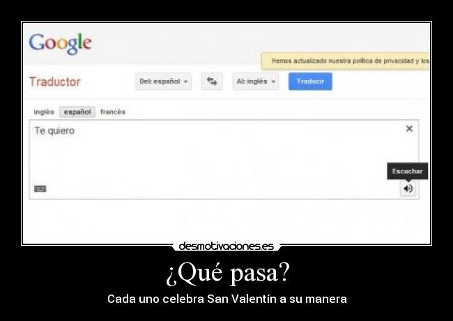 ¿Qué pasa? - Cada uno celebra San Valentín a su manera