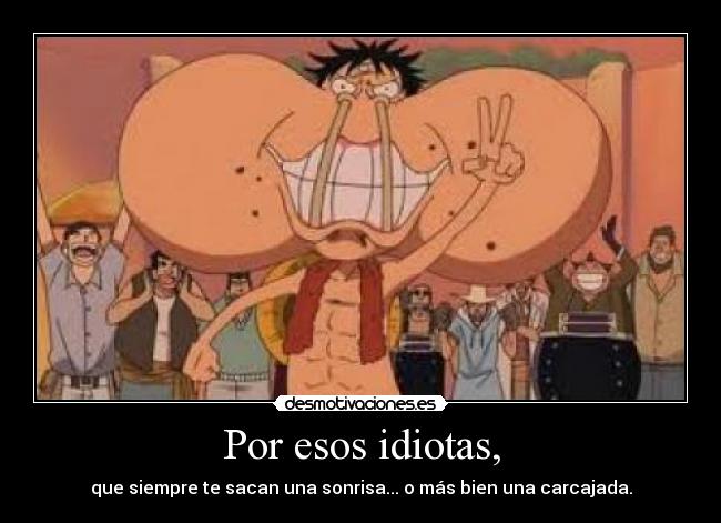 carteles one piece luffy eres puto amo xdd ole tuuuu desmotivaciones