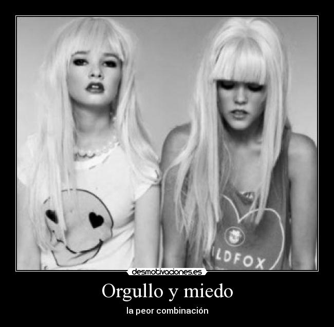 Orgullo y miedo -