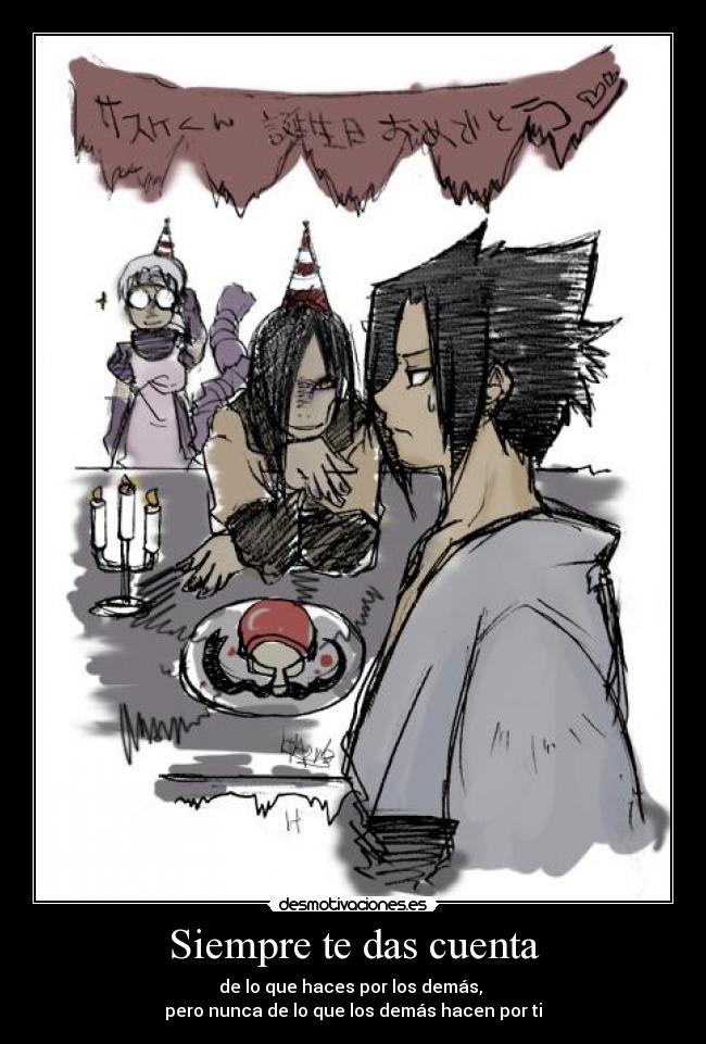 Siempre te das cuenta -