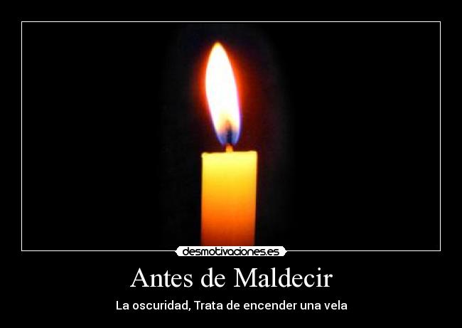 Antes de Maldecir -