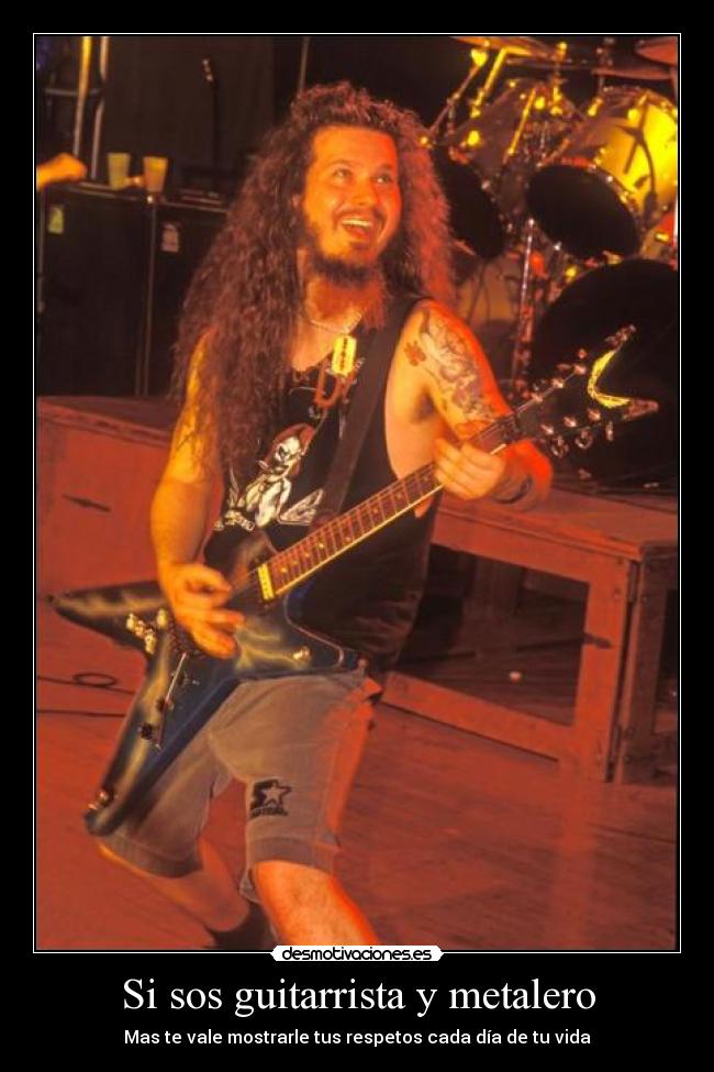 Si sos guitarrista y metalero -