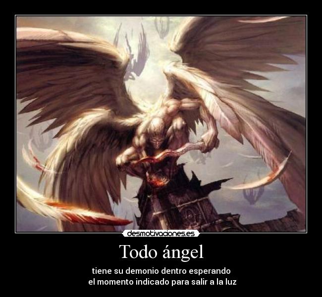 carteles angel luz demonio desmotivaciones