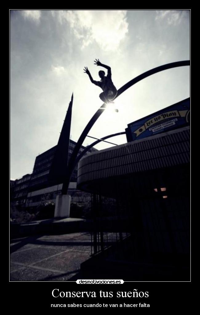 carteles parkour sueno desmotivaciones