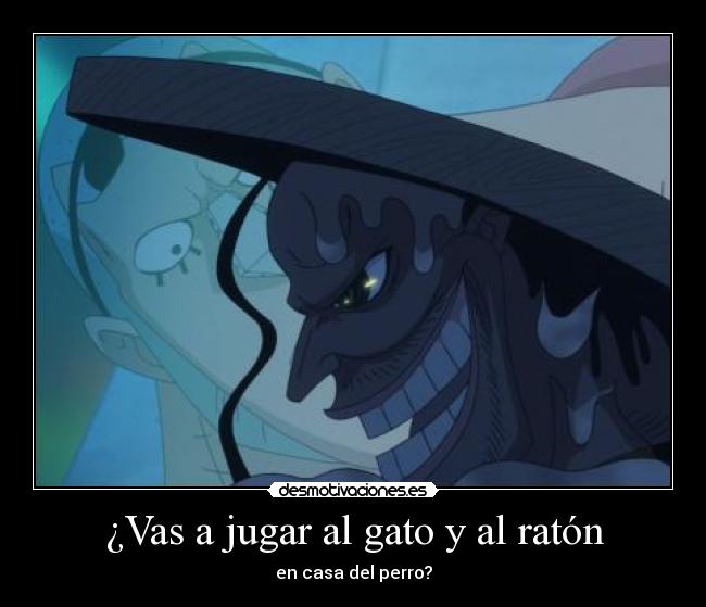 ¿Vas a jugar al gato y al ratón - en casa del perro?