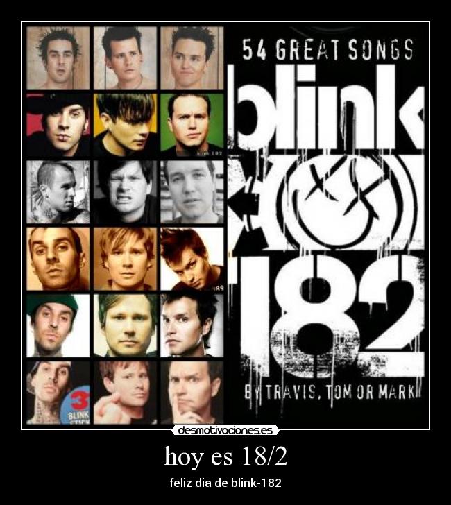 carteles blink 182 dia shalala amo blink desmotivaciones