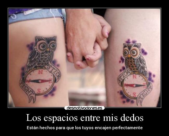 Los espacios entre mis dedos -