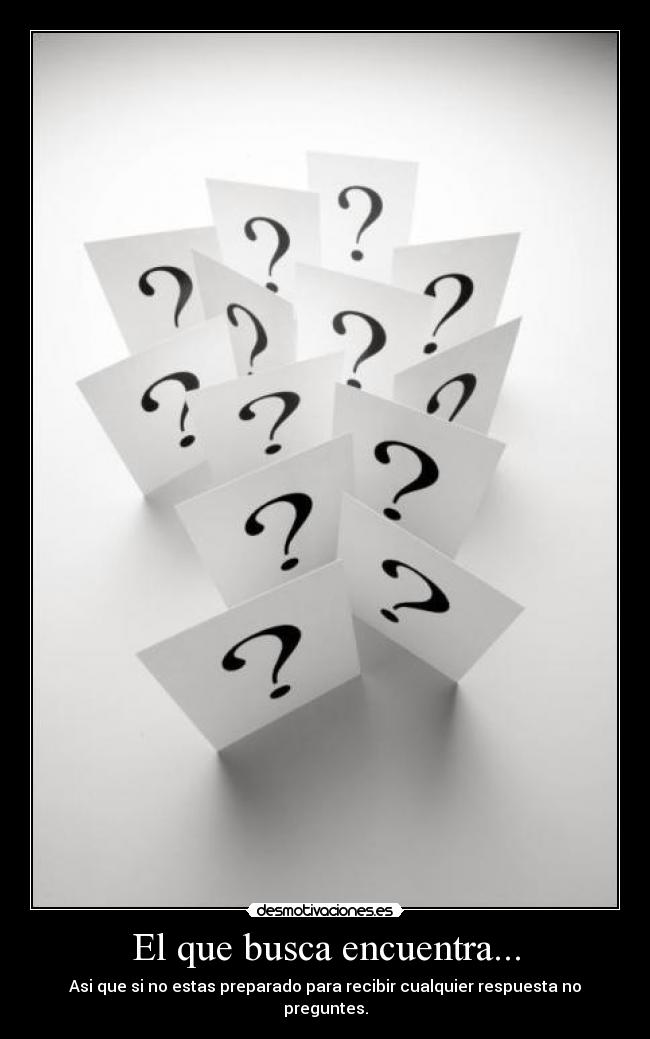 El que busca encuentra... -