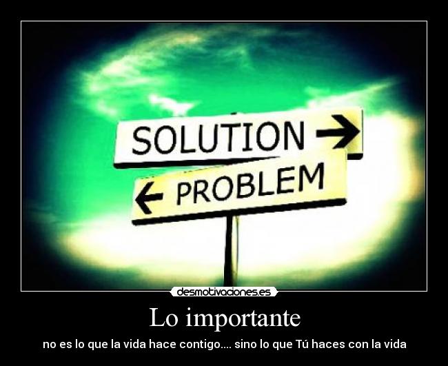 Lo importante -