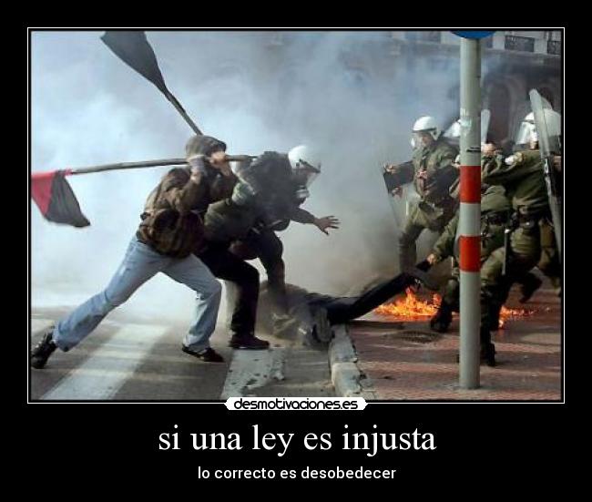 si una ley es injusta -