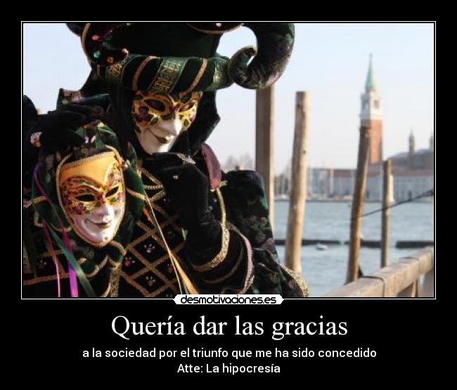 Quería dar las gracias - 