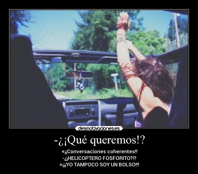 -¿¡Qué queremos!? - 