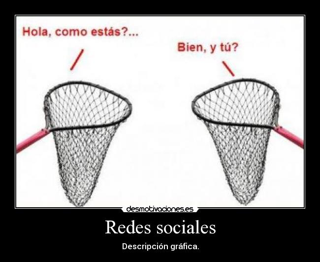 Redes sociales - Descripción gráfica.