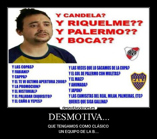 carteles boca juniors desmotivaciones