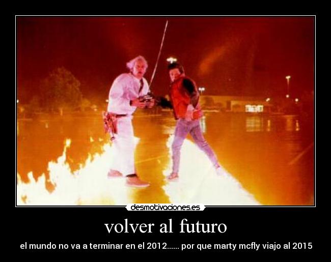 volver al futuro -