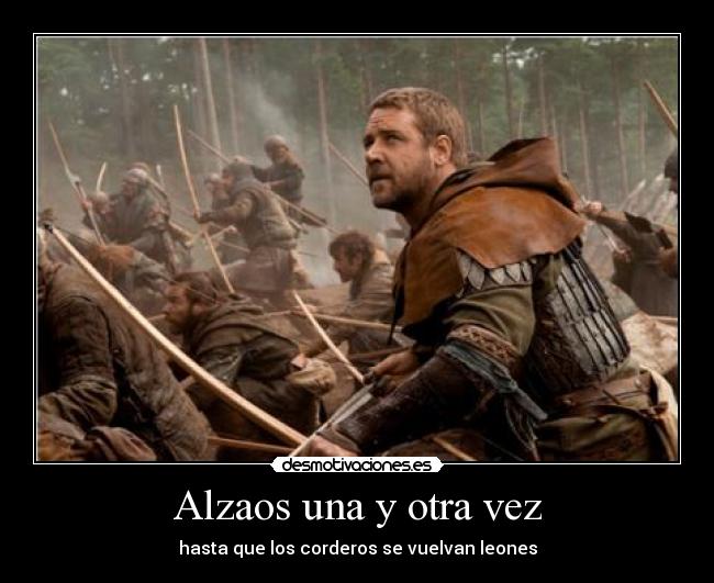 Alzaos una y otra vez - hasta que los corderos se vuelvan leones