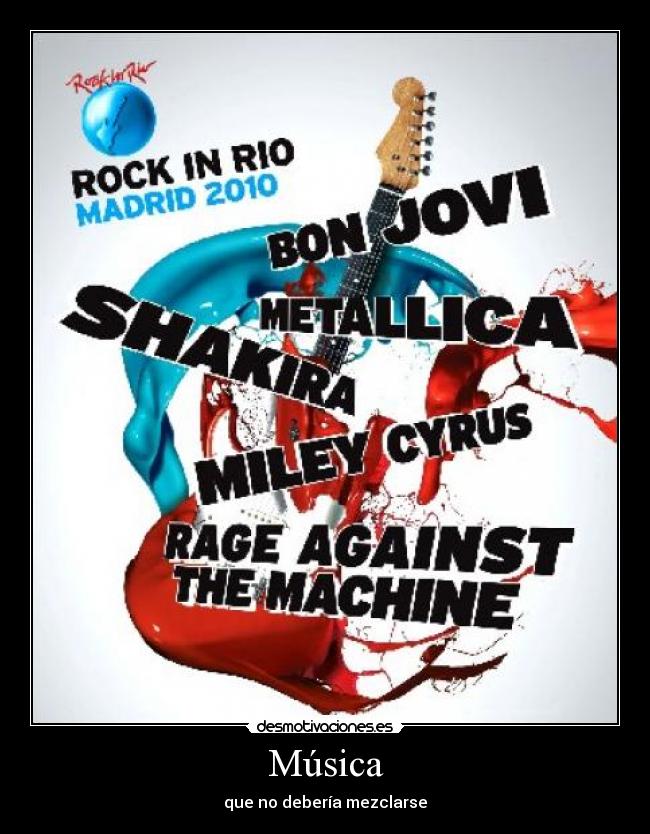 Música - que no debería mezclarse