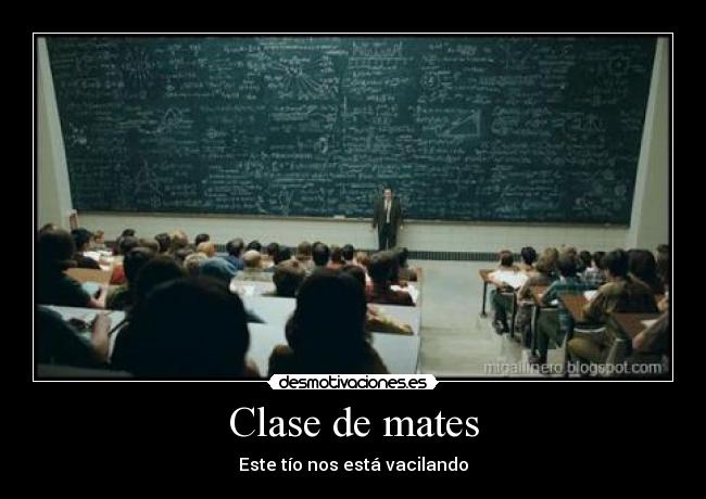 Clase de mates - 