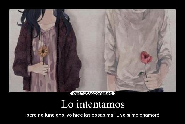Lo intentamos -