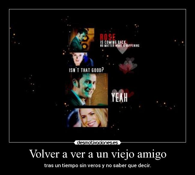 carteles rose vuelve doctor clantimelord verdad que son amigos doctor desmotivaciones