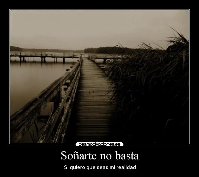 Soñarte no basta - Si quiero que seas mi realidad