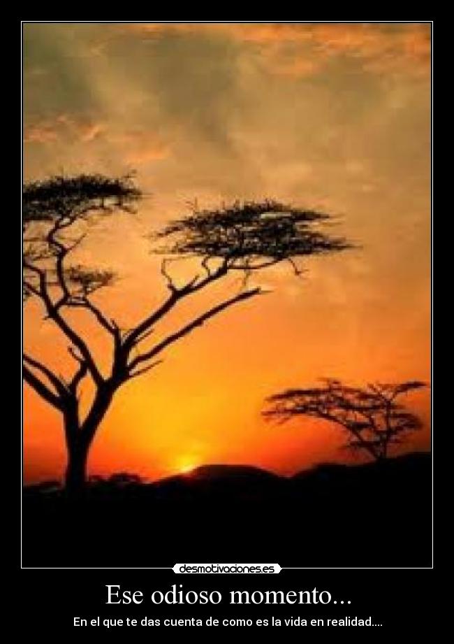 Ese odioso momento... -