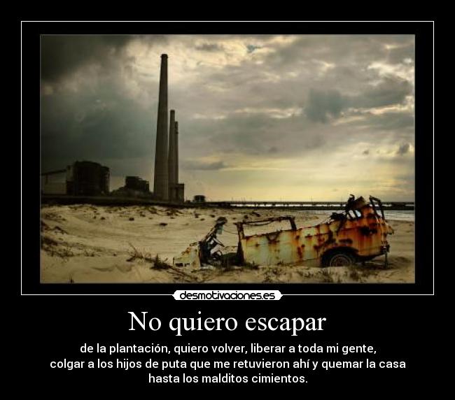 No quiero escapar - 