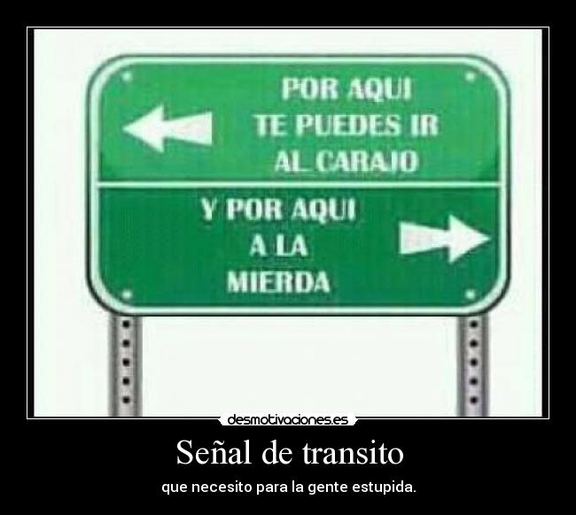 Señal de transito -
