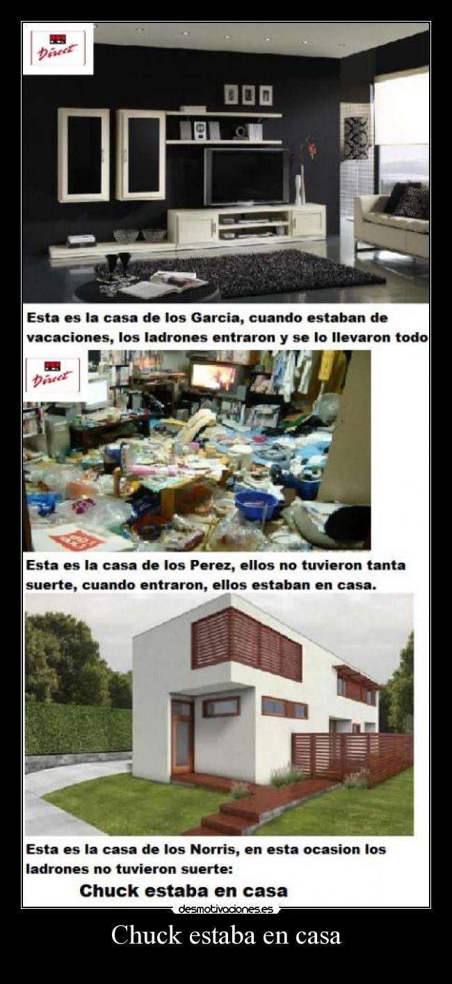 carteles casa chuck norris securitas direct desmotivaciones
