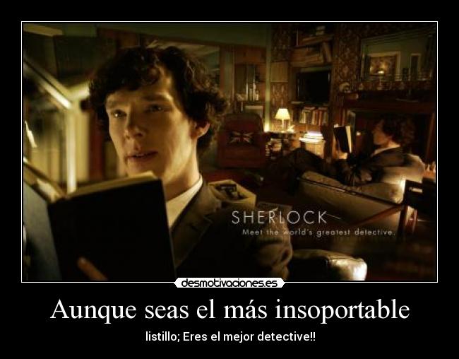 carteles sherlock bbc sabesno desmotivaciones