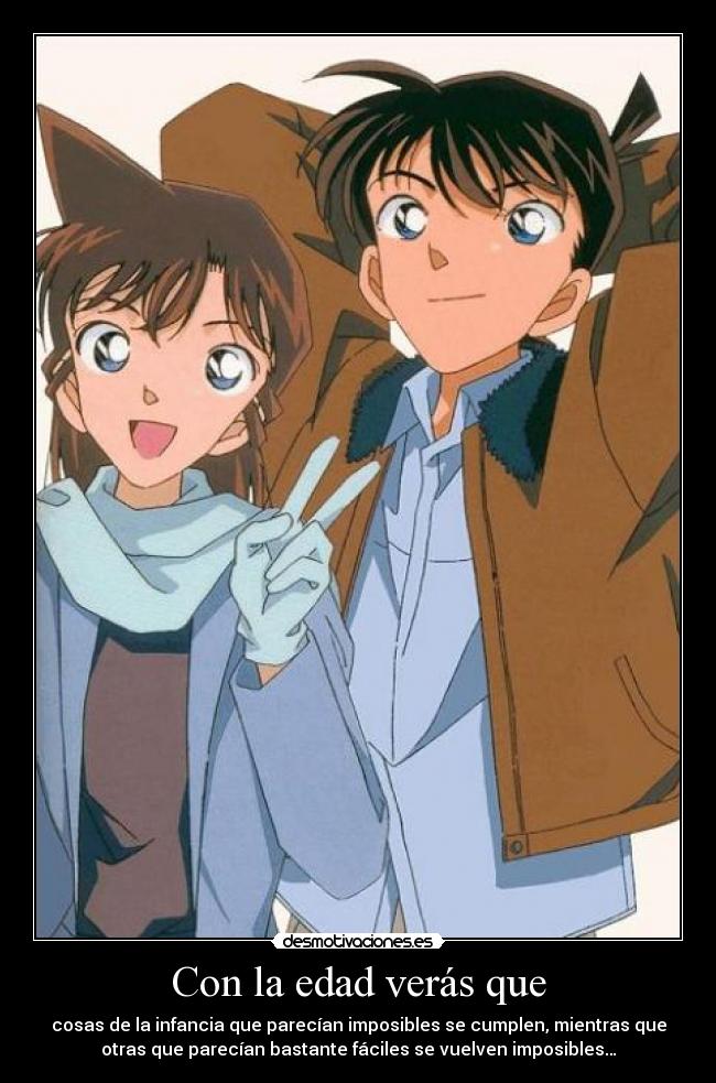 carteles suenos infancia imposibles detective conan desmotivaciones