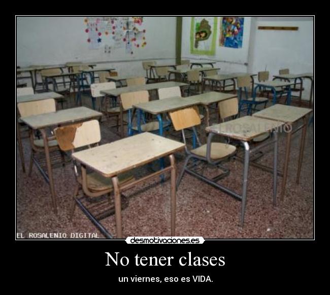 No tener clases -