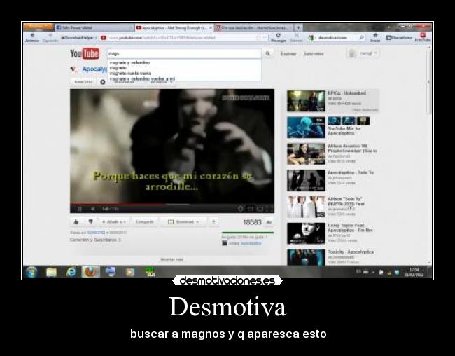Desmotiva - buscar a magnos y q aparesca esto