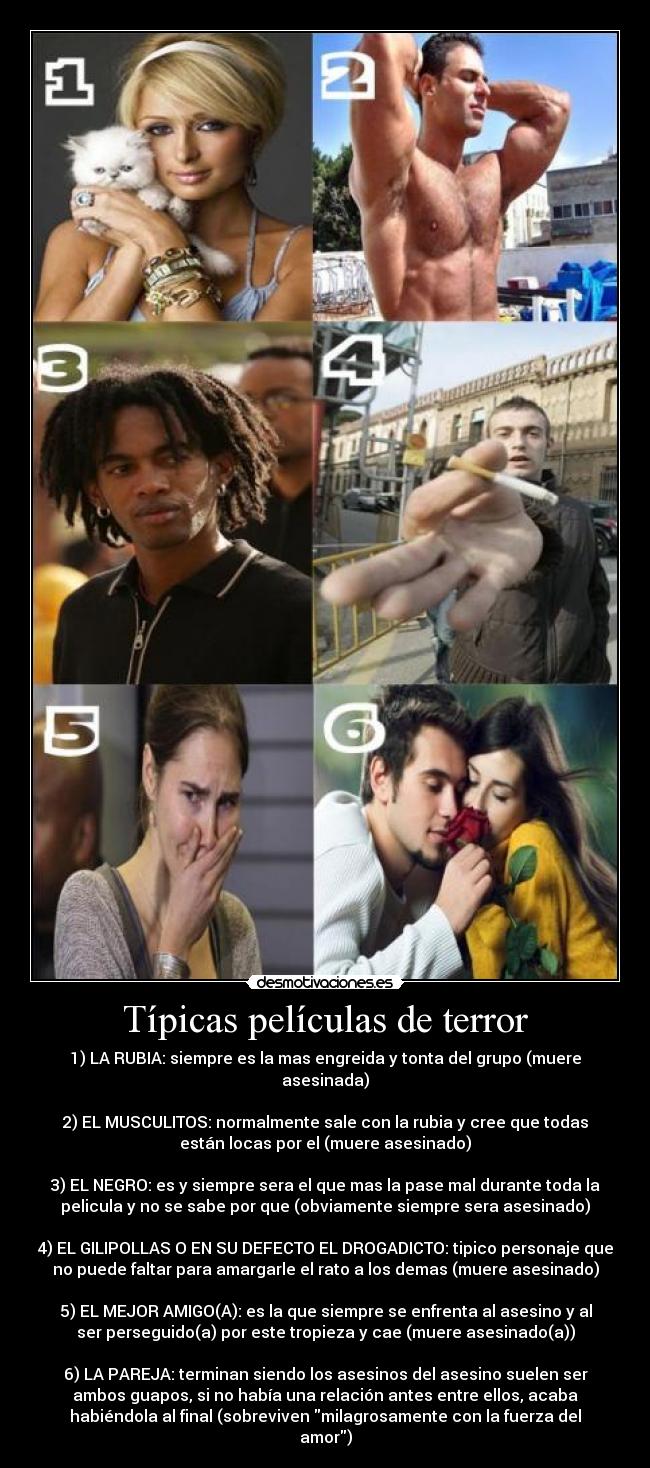 Típicas películas de terror -